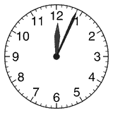 A clock with moving hands