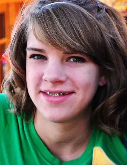 girl smiling
