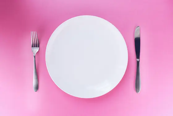 plate fork knife